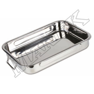 Roast Pan Stainless Steel With Folding Handles