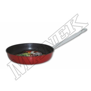 Stainless Steel Frying Pan (Red)