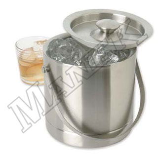 Stainless Steel Double Wall Ice Bucket With Cover