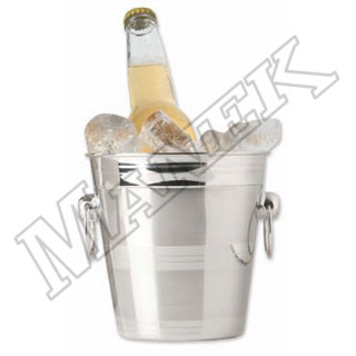 Stainless Steel Ice Bucket With Rings