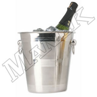 Stainless Steel Wine Bucket With Rings
