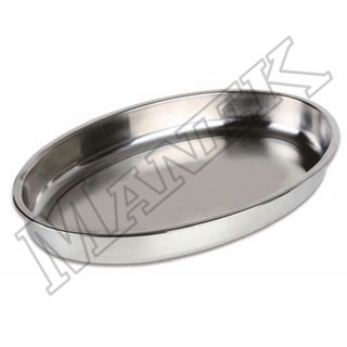 Stainless Steel Deep Oval Tray